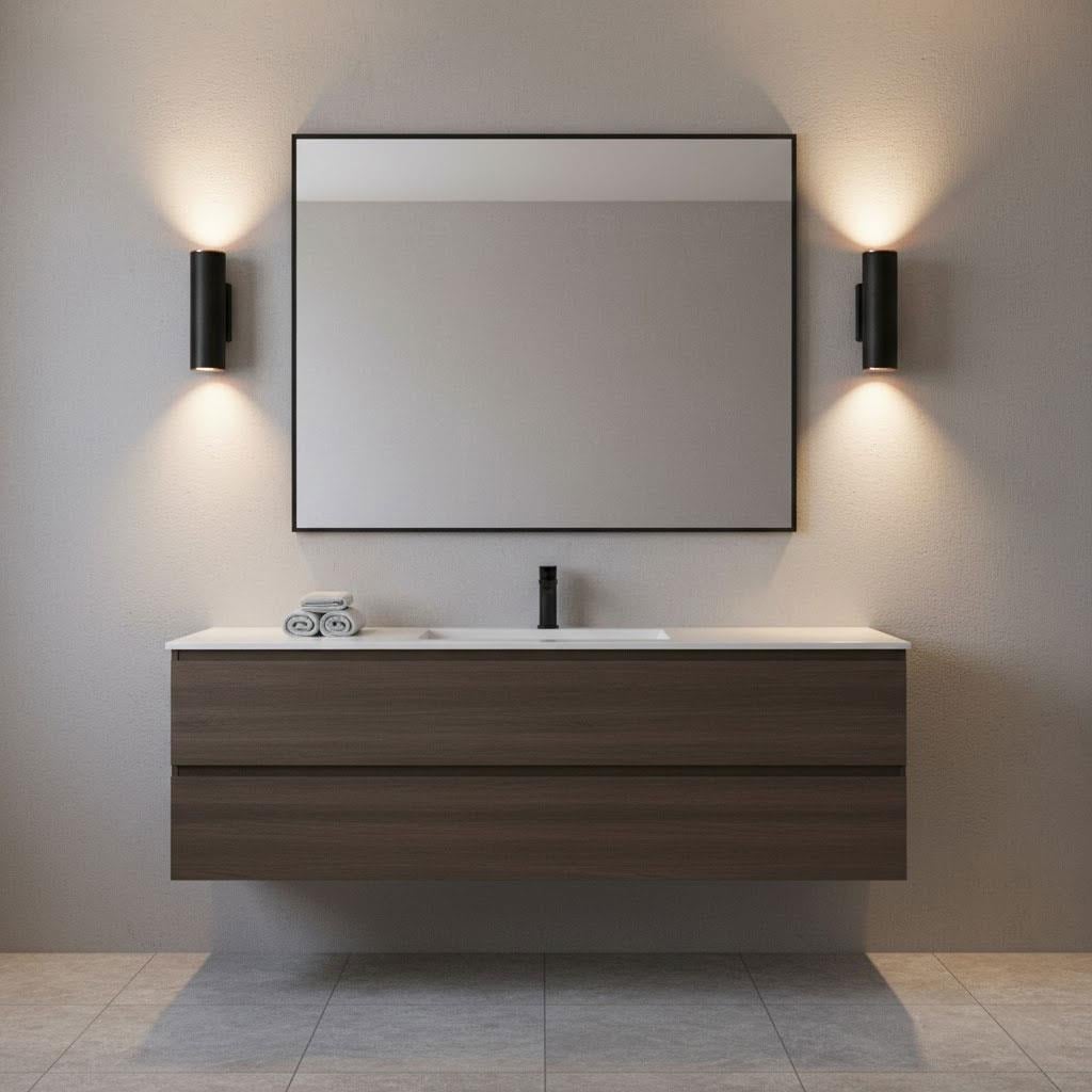 Nevo Çift Yönlü İç Mekan Aplik Siyah Bakır NA137