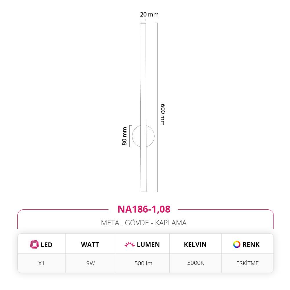 Nevo Dekoratif İç Mekan Aplik Eskitme NA186-1