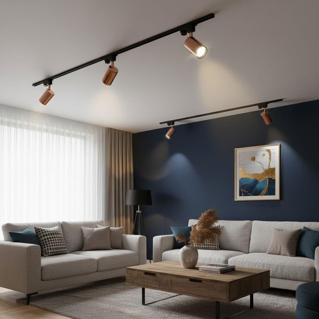 Nevo Dekoratif Ray Spot Siyah Bakır NR328