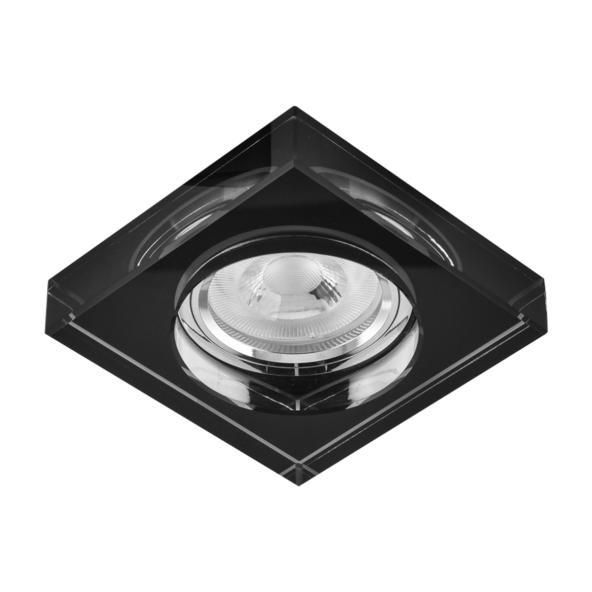 Nevo Sıva Altı Cam Spot Siyah ND502-1