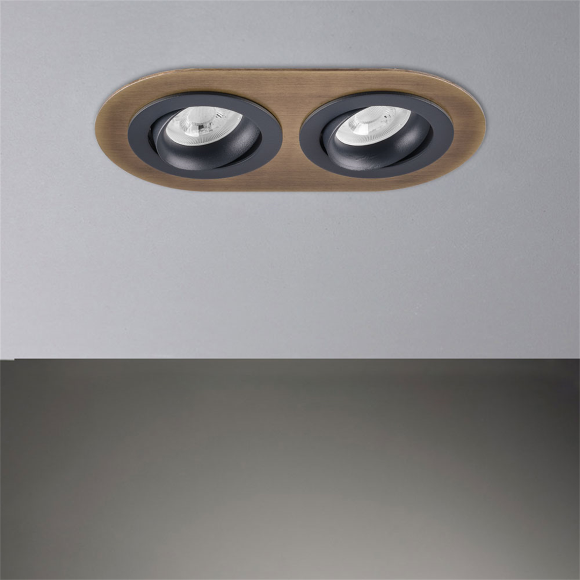 Nevo Sıva Altı İkili Led Spot Eskitme Antrasit ND348-2