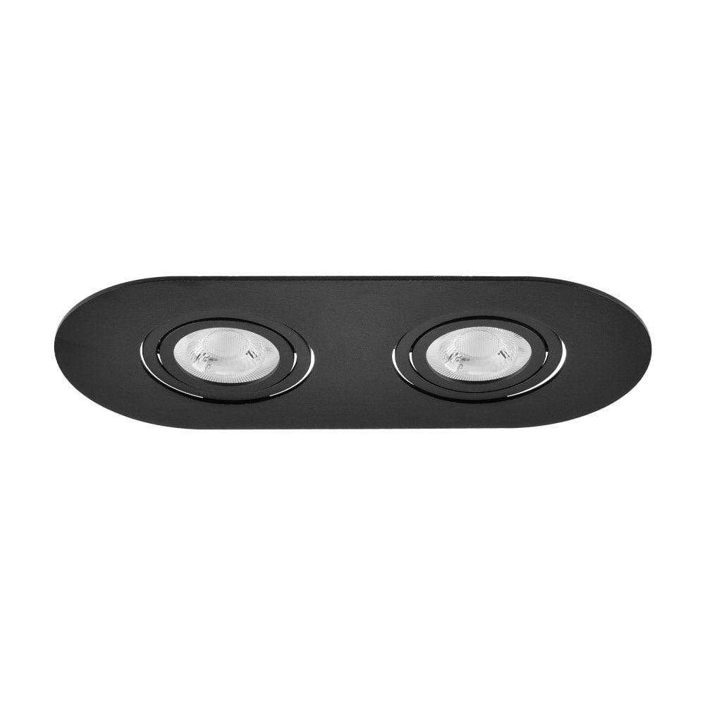 Nevo Sıva Altı İkili Led Spot Siyah ND310-2