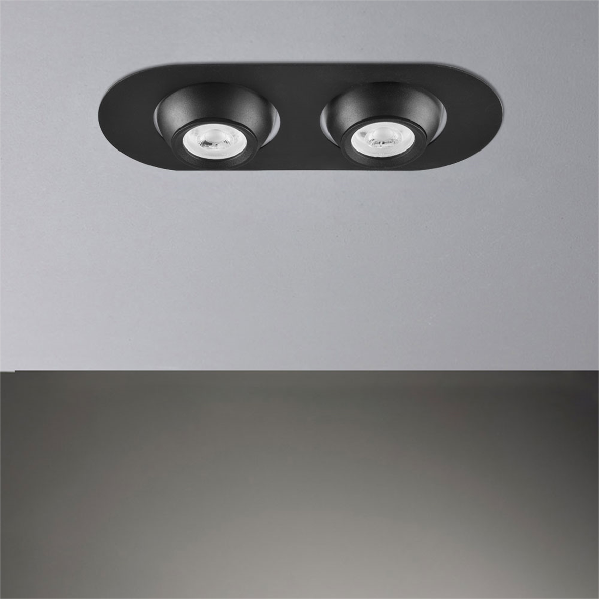Nevo Sıva Altı İkili Led Spot Siyah ND330-2
