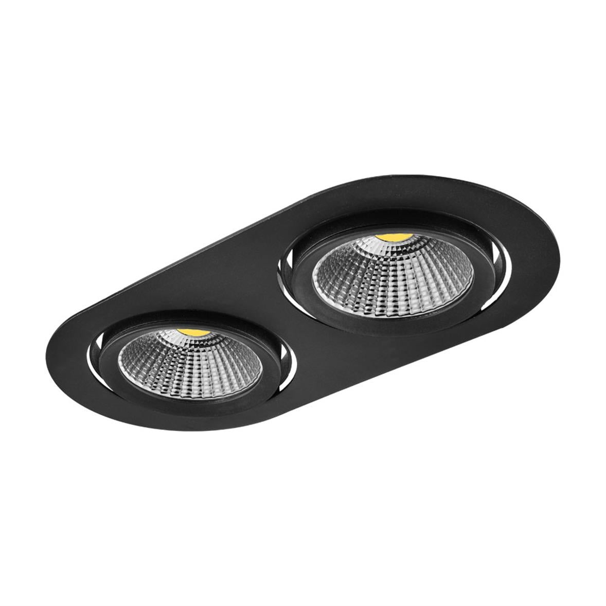Nevo Sıva Altı İkili Led Spot Siyah ND275-2