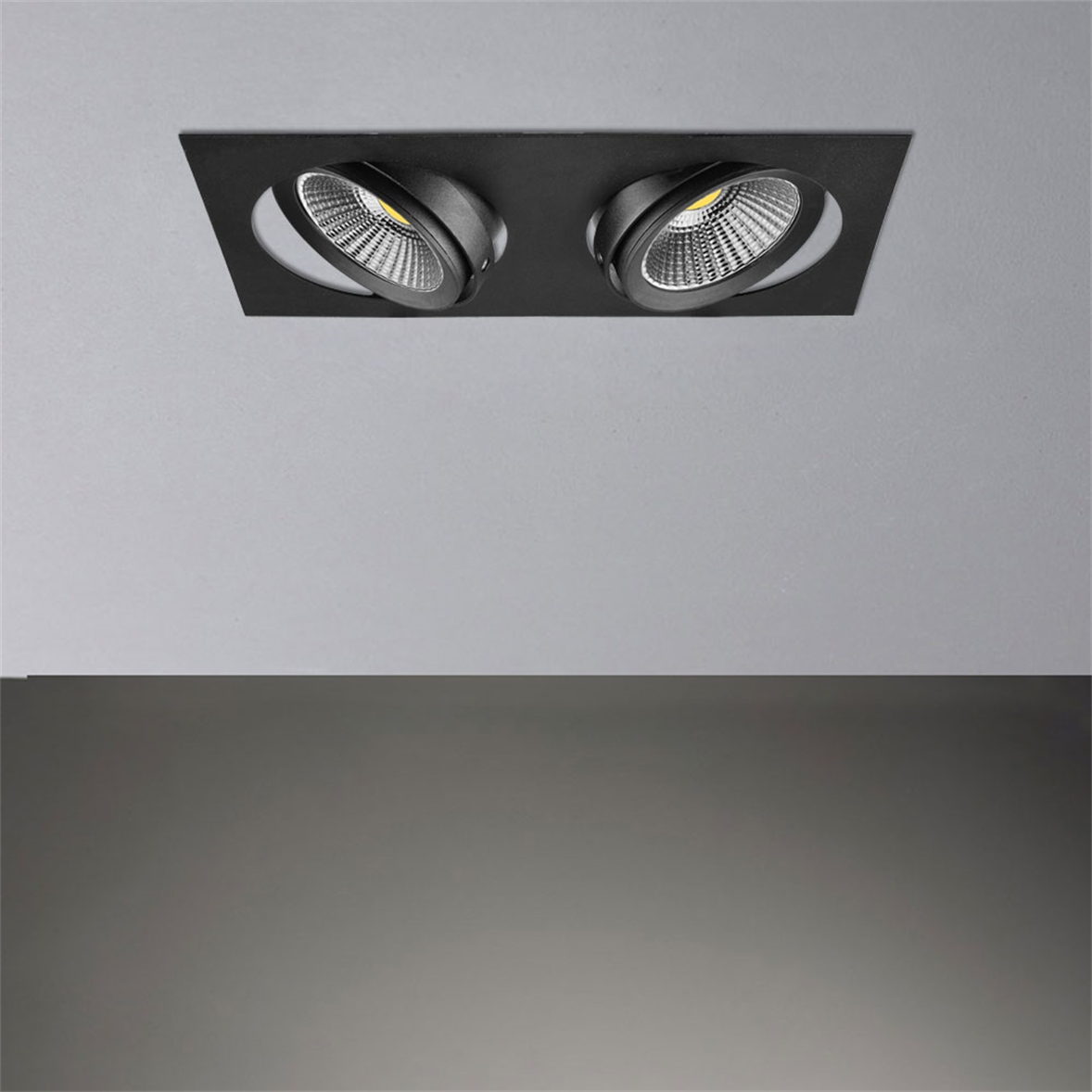 Nevo Sıva Altı İkili Led Spot Siyah ND260-2