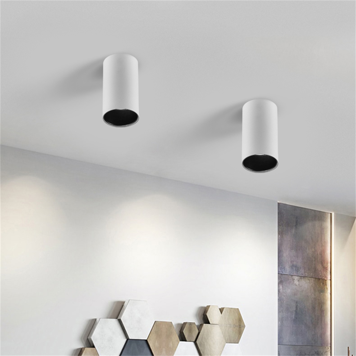 Nevo Sıva Üstü Led Spot Beyaz Siyah NS246