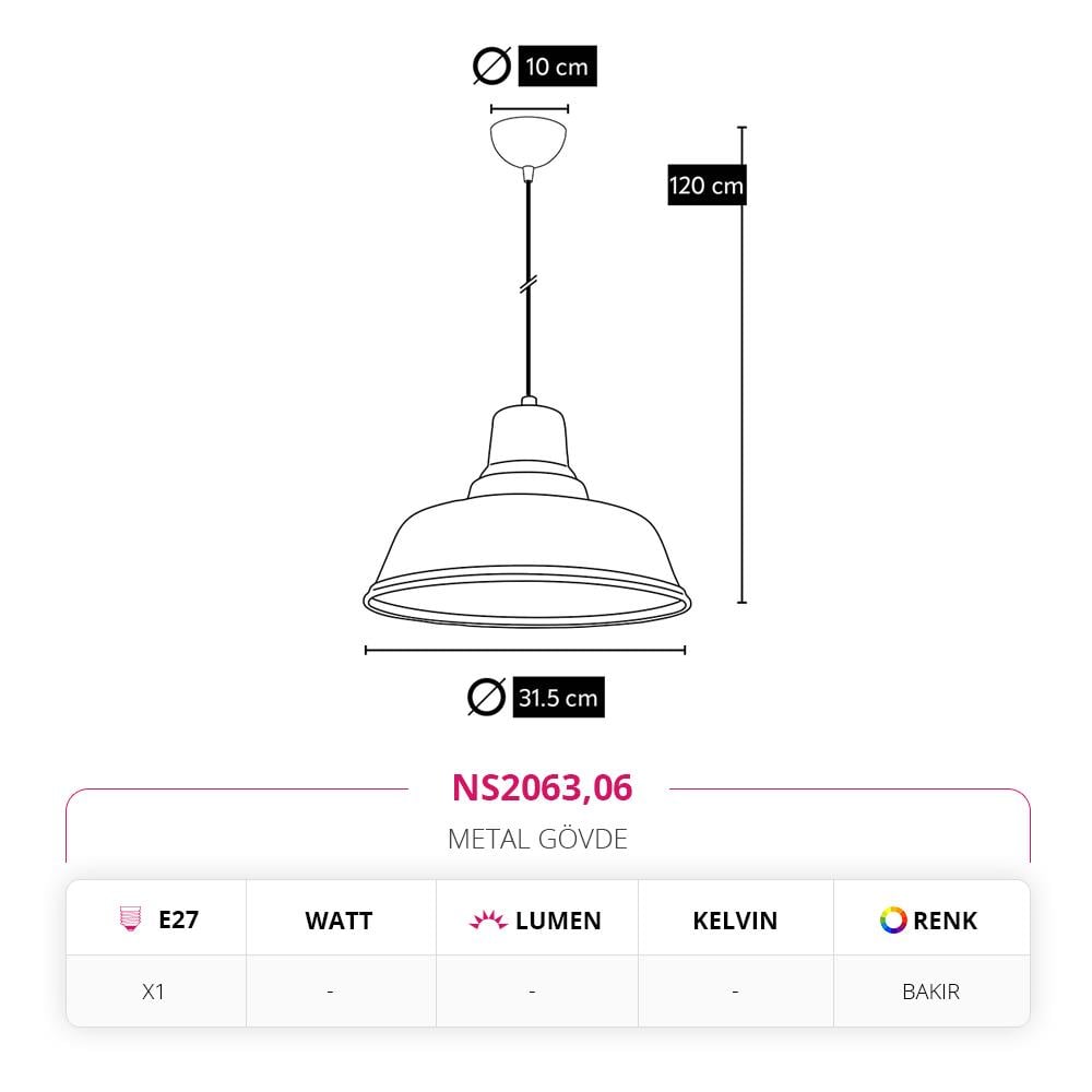 Nevo Tekli Sarkıt Bakır NS2063