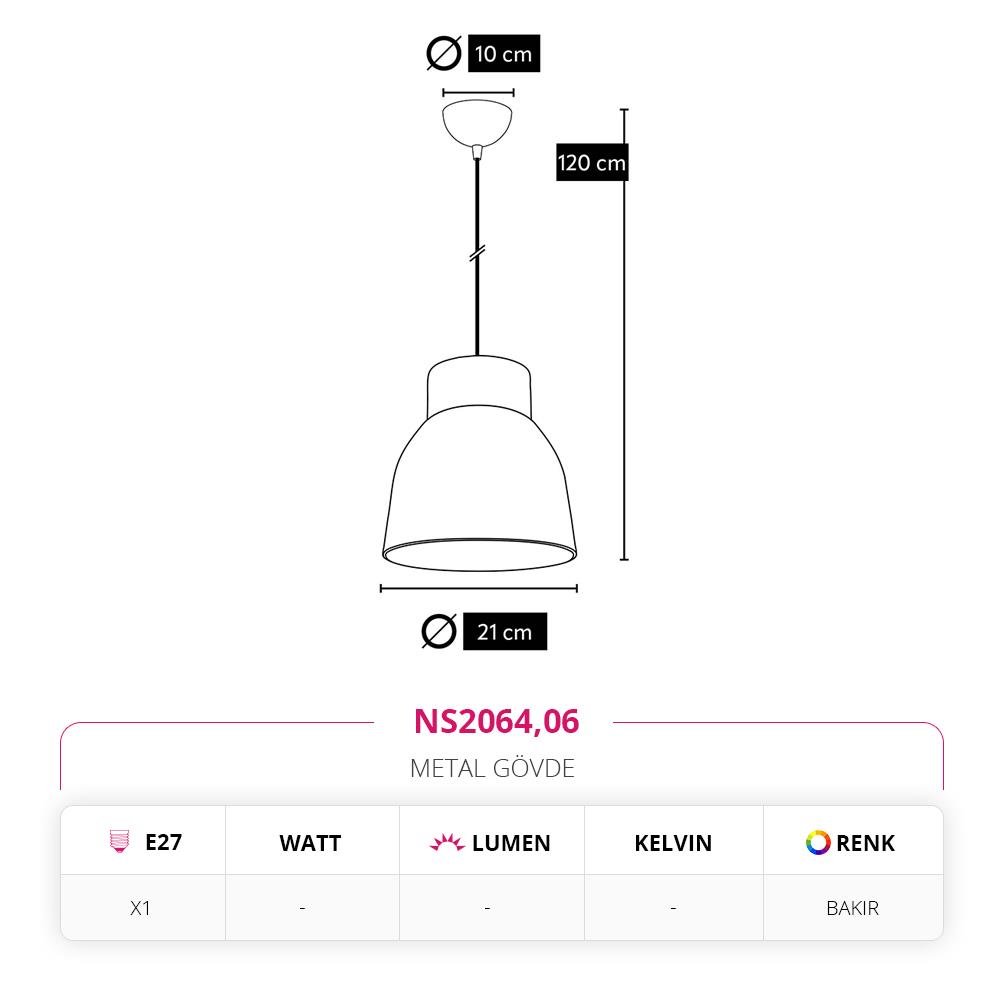 Nevo Tekli Sarkıt Bakır NS2064