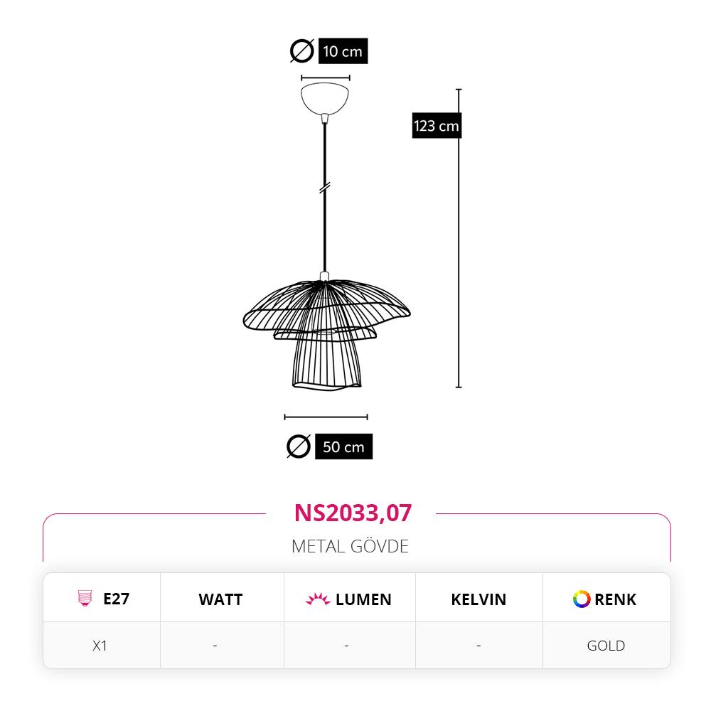Nevo Tekli Sarkıt Gold NS2033