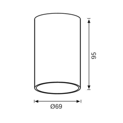 Jupiter Tavan Armatürü JC070 S&A