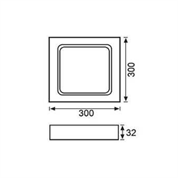 Jupiter 24W Sıva Üstü Led Panel LC446 S