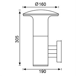 Jupiter Bahçe Aplik JG947 AN