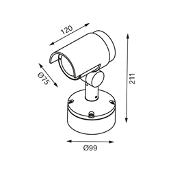 Jupiter Dış Mekan Ledli Aplik LW505