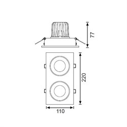 Jupiter Hareketli Ledli Spot LS442 S