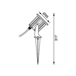 Jupiter JG655 SS Kazıklı Bahçe Spot