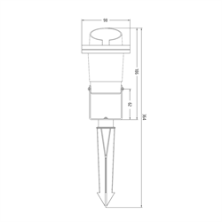 Jupiter Kazıklı Bahçe Spot JG664 S