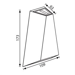 Jupiter Ledli Bahçe Aplik LW427 S