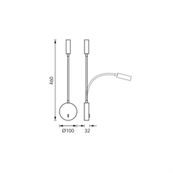 Jupiter Yatak Başı Aplik LW503 SN