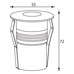 Jupiter Ledli Yer Armatürü LG982 S