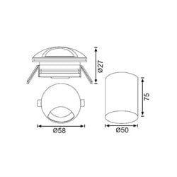 Jupiter Ledlli Duvar Armatürü LW972 G