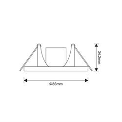 Jupiter Sıva Altı Banyo LED Spot LS456 B