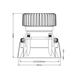 Jupiter Sıva Altı Hareketli LED Spot LS554 C
