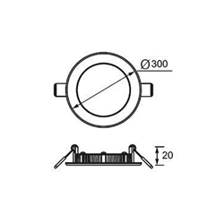 Jupiter Sıva Altı Led Panel LD468 S