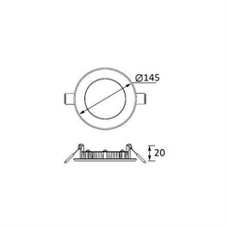 Jupiter 9W Sıva Altı Led Panel LD469 S