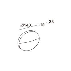 Jupiter Sıva Üstü Led Bahçe Aplik LW486