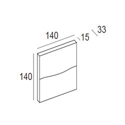 Jupiter Sıva Üstü Led Bahçe Aplik LW487
