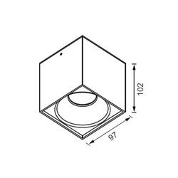 Jupiter Tavan Armatürü JC061 B&S