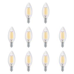 Led Lamp 4W 220V E14 C35 LED Mum Ampul 10lu Paket