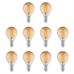 Led Lamp 4W 220V E14 G45 Rustik LED Top Ampul 10lu Paket