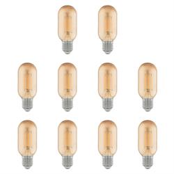 Led Lamp 4W 220V E27 T45 Gemici Rustik LED Ampul 10lu Paket