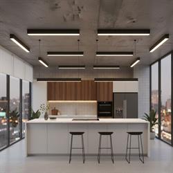 Nevo 100 cm Linear Sıva Üstü Armatür Siyah NSA109-1