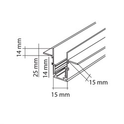 Nevo 2 Mt Sıva Altı Trimless Mini Magnet Ray Siyah NMA810-2