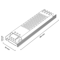 Nevo 24V 10A Slim Led Trafosu NT240-24