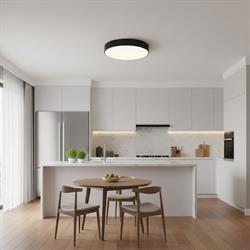 Nevo 30 Cm Sıva Üstü Ledli Tavan Armatürü Siyah NS120