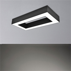 Nevo 30 x 60 cm Sıva Üstü Linear Armatür Siyah NSA113