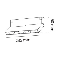 Nevo 48V 10W Mini Magnet Armatür Siyah NMA802-2