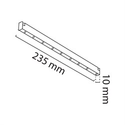 Nevo 48V 10W Mini Magnet Armatür Siyah NMA801-1