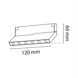 Nevo 48V 5W Mini Magnet Armatür Siyah NMA802-1