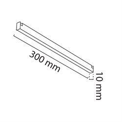 Nevo 48V 8W Mini Magnet Armatür Siyah NMA800-1