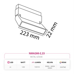 Nevo 48V Akordiyon Linear Magnet Armatür Eskitme NMA260-2