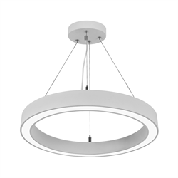 Nevo 80 cm Ledli Yuvarlak Simit Linear Sarkıt Beyaz NS115-2