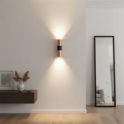 Nevo Çift Yönlü İç Mekan Aplik Bakır Siyah NA144