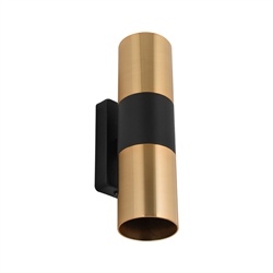 Nevo Çift Yönlü İç Mekan Aplik Gold Siyah NA144