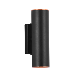 Nevo Çift Yönlü İç Mekan Aplik Siyah Bakır NA137