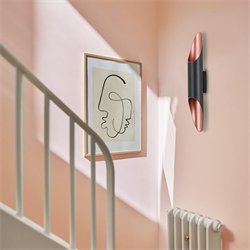 Nevo Çift Yönlü İç Mekan Aplik Siyah Bakır NA157