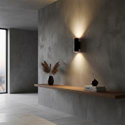 Nevo Çift Yönlü İç Mekan Aplik Siyah Bakır NA138